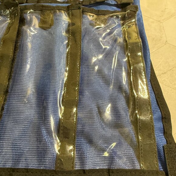 Large Tackle Bag for Fishing Lures, etc. Carry /Storage, 9 Pockets, 29” x 18” - Picture 4 of 7